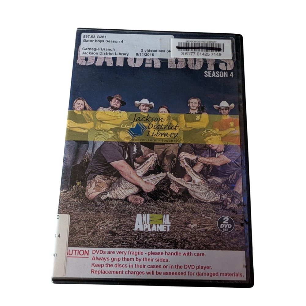 Animal Planet Gator Boys Season 4 DVD Set Fair Ex-Library 2-Disc Reality TV